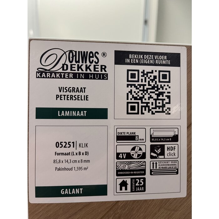 Douwes Dekker Stratifié solide puissant de Douwes Dekker - Herringbone 05251 - Persil