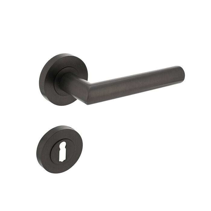 Intersteel Intersteel Bastian Türgriff auf runder Rosette – Anthrazitgrau