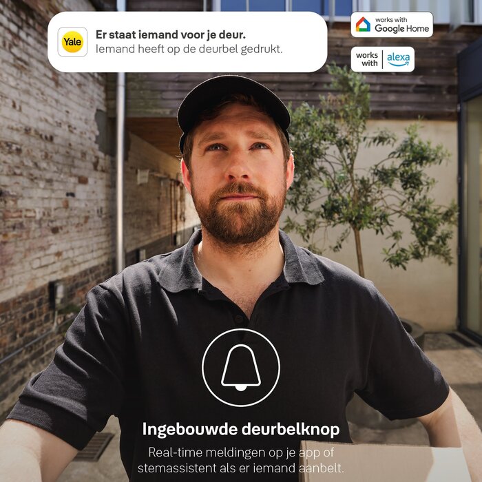 Assa Abloy Yale Smart Keypad für Linus Türschloss/Schrankschloss/Garagenöffner/Toröffner