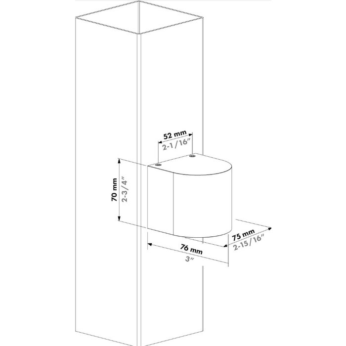 LOCINOX Architektonische bogenförmige Außenbeleuchtung HELIOS - ARCO75 - Locinox