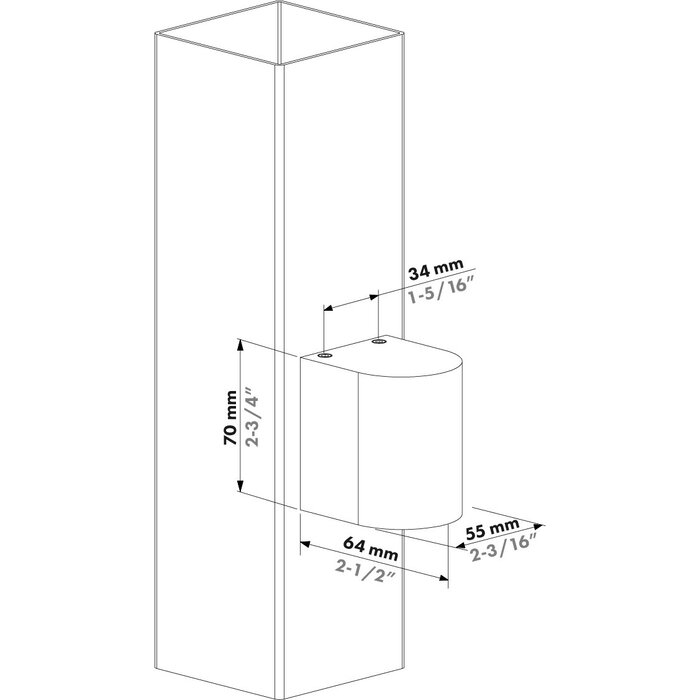 LOCINOX Architektonische bogenförmige Außenbeleuchtung HELIOS - ARCO55 - Locinox