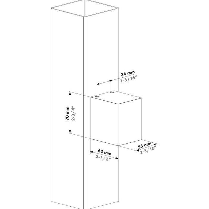 LOCINOX Architectural cube-shaped outdoor lighting HELIOS - CUBE55 - Locinox