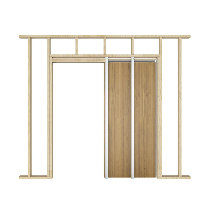 DKS Système de porte coulissante invisible intégré « à l'intérieur »