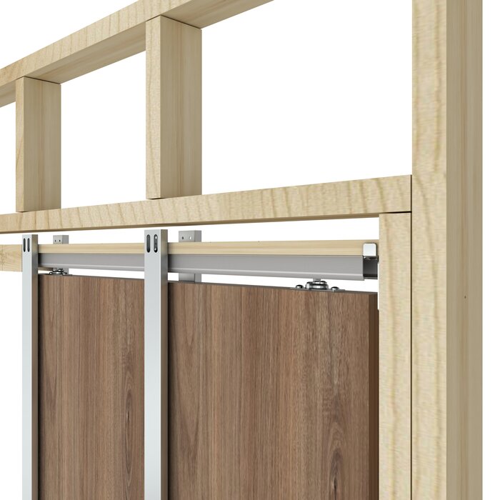 DKS Système de porte coulissante invisible intégré « à l'intérieur »