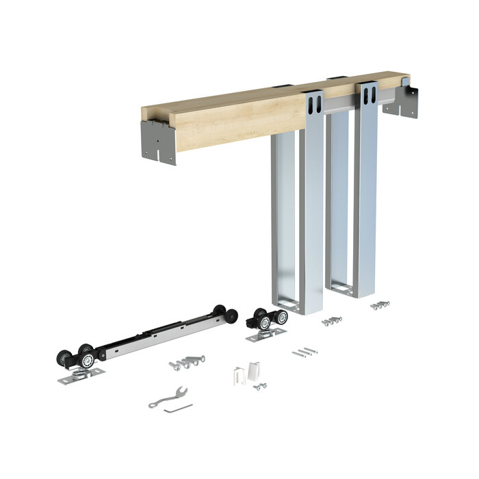 DKS Système de porte coulissante invisible intégré « à l'intérieur »
