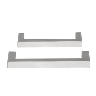 Formani SQUARE LSQ80 furniture handle - matt stainless steel