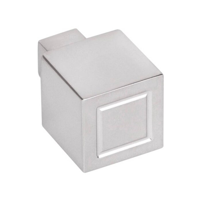 Formani SQUARE JB20M solid furniture knob - glossy stainless steel