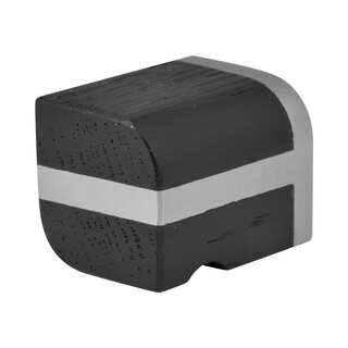 Formani Piet Boon TWO PB22M Möbelknopf – Edelstahl/schwarze Eiche
