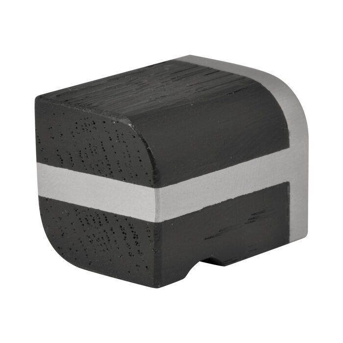 Formani Bouton de meuble TWO PB22M de Formani - acier inoxydable/chêne noir