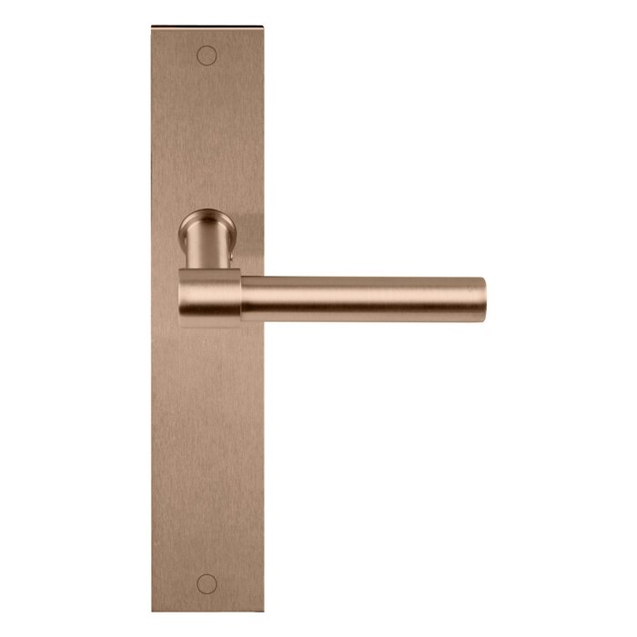 Formani Formani door handles Piet Boon ONE-PBL15P236SFC on blind plate - Light bronze PVD