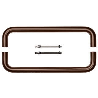 HDD Poignée de porte U 20/300 - bronze mat - paire pour portes>3 CM