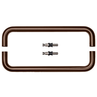 HDD Türgriff U 20/300 – mattbronze – Paar für Glas