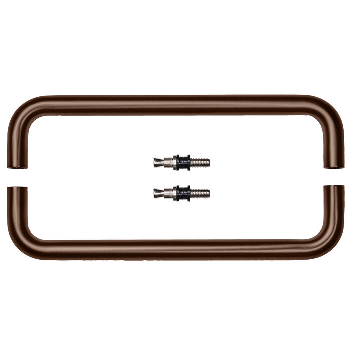 HDD HDD Deurgreep U 20/300 - mat brons- paar voor glazen deur