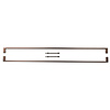 HDD Door handle COSMIC 20/1000 - Matt Bronze - pair for door thickness >3 CM
