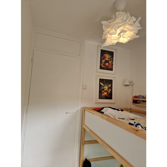 STERK Mat witte deurklinken OVAL 1750 met ultra dunne rozetten van 3 mm