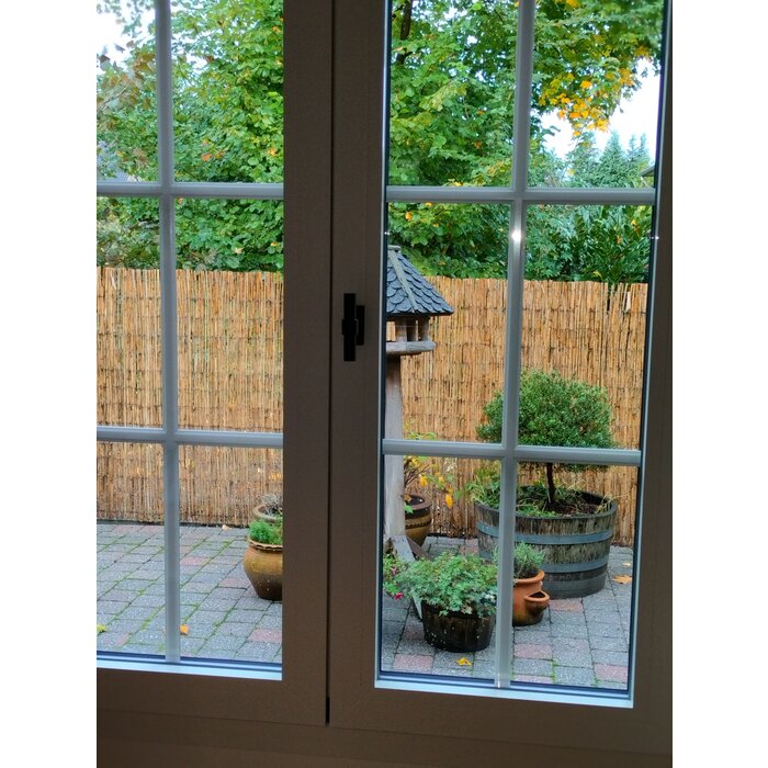 Intersteel Schwarzer Fenstergriff aus Intersteel in T-Form auf einer rechteckigen Rosette