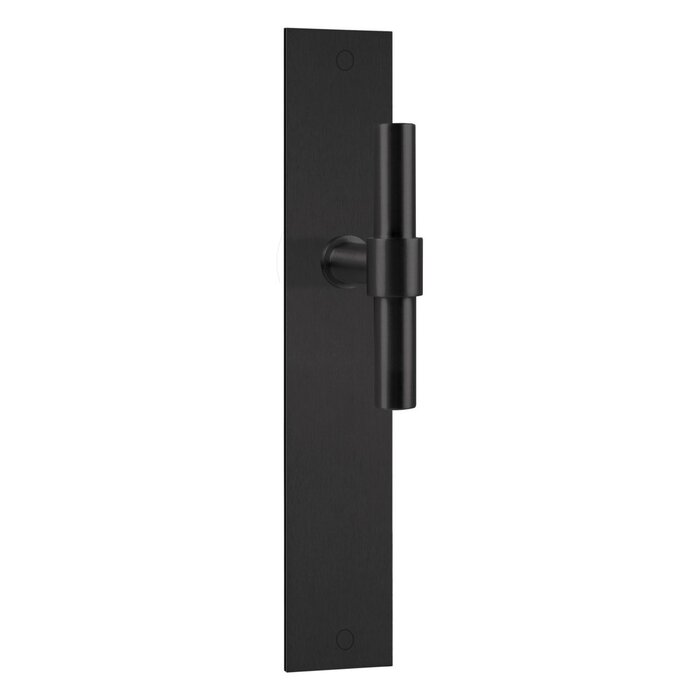 Formani Formani door handles Piet Boon ONE-PBT15P236 on plate - Matt black PVD