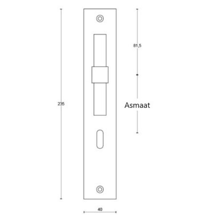 Formani Formani deurklinken Piet Boon ONE-PBT15P236 op plaat - Wit