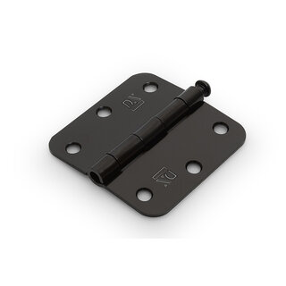 Dulimex Zwart scharnier met losse pen 76x76x2,0 mm
