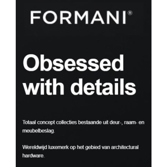 Formani Formani voordeurgreep Piet Boon ONE PB400 - Mat goud PVD - 3 varianten