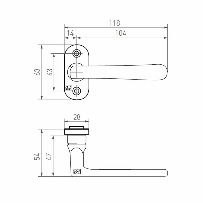 Dauby Hole part PHL ”L+L”/PBTC 1 - raw metal (RM) without key plates