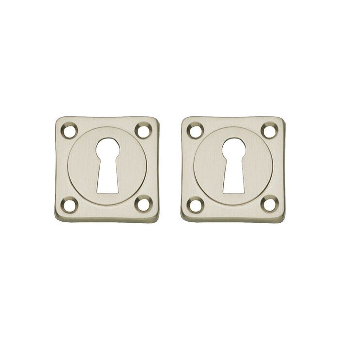 Intersteel Paire de plaques à clés carrées basic nickel mat - Intersteel