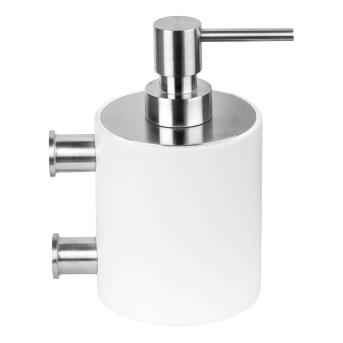 Formani Formani distributeur de savon mural Piet Boon ONE PB503 - Acier inoxydable / Corian blanc