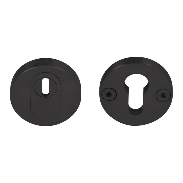 Formani Formani security cylinder rosette ONE PBVEIL-KT SKG*** solid - matt black PVD