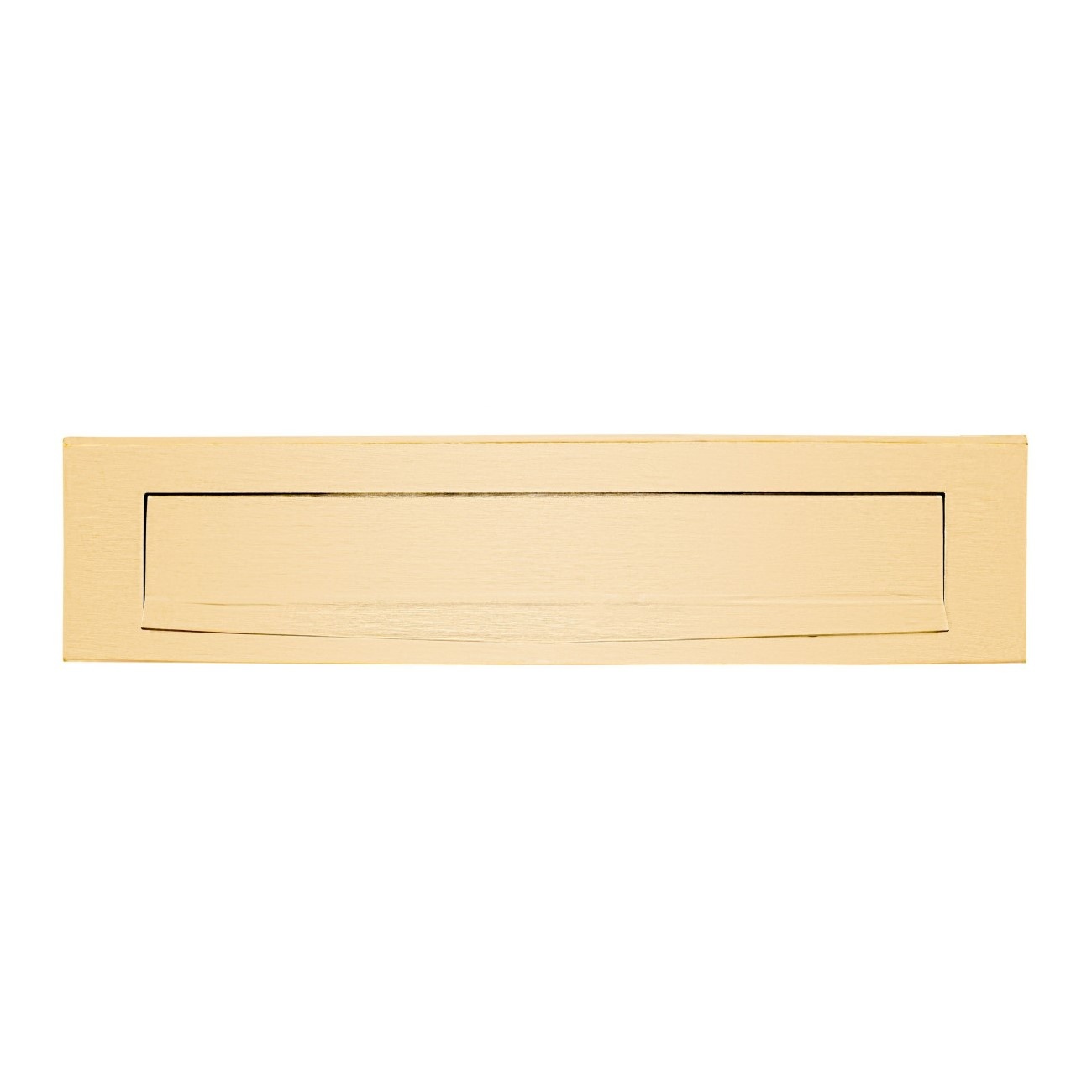 Formani massieve buitenbriefplaat LB535 -mat goud PVD