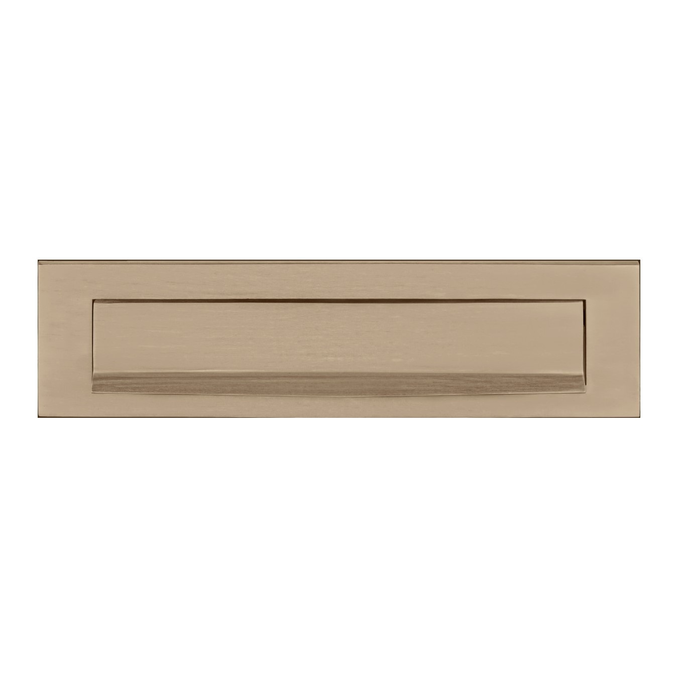 Formani massieve buitenbriefplaat LB535 - licht brons PVD