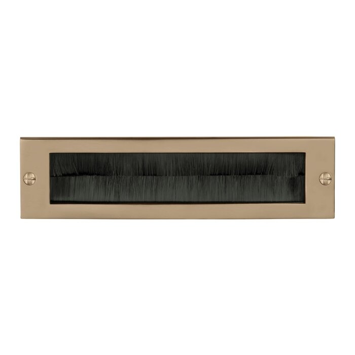 Formani Plaque aux lettres intérieure pleine Formani LB535BI avec brosse à dessin - PVD bronze clair