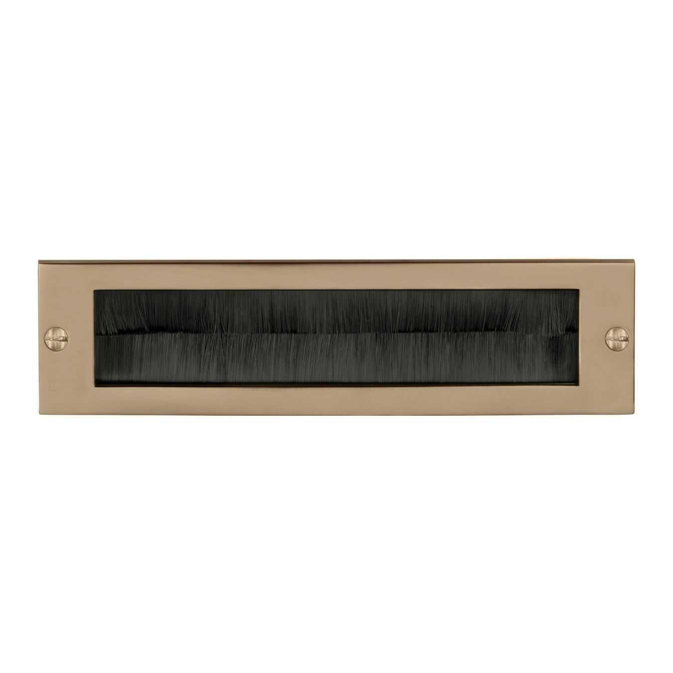 Formani massieve binnen briefplaat LB535BI met tochtborstel - licht brons PVD