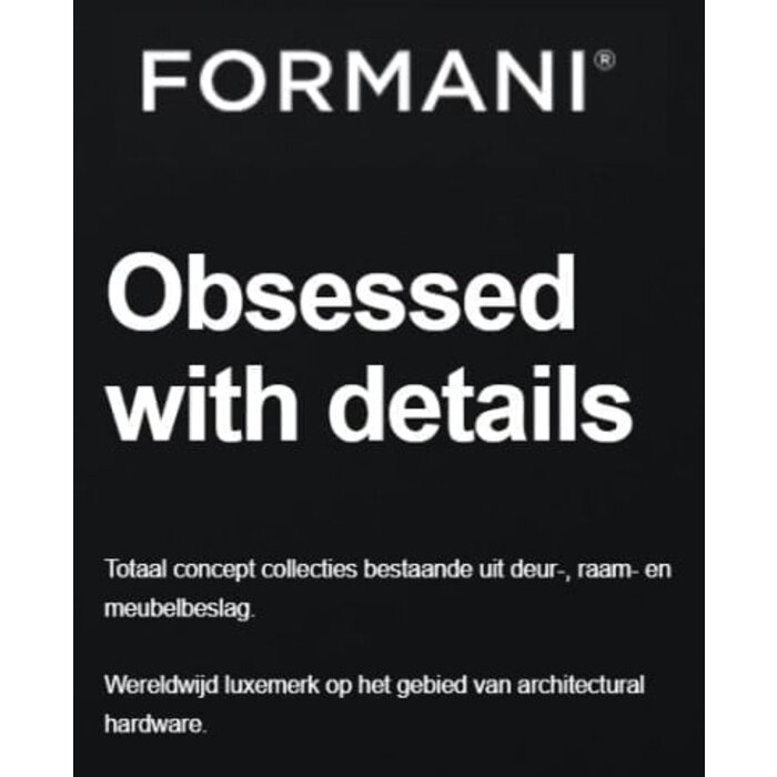 Formani Formani solid interior letter plate LB535BI with draft brush - Bronze