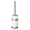 Dauby Dauby toiletborstelhouder "White pot" wit brons (WB)