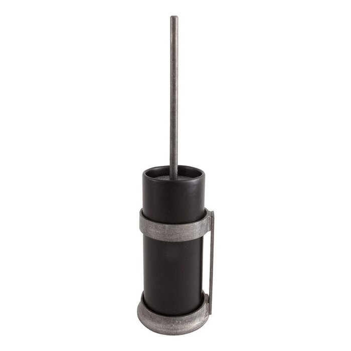 Dauby Dauby toilet brush holder "Black pot" raw metal (RM) - gray