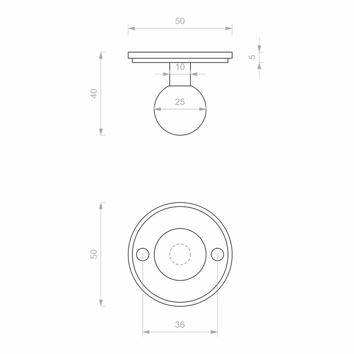 Dauby Dauby Handtuchhaken PT/R Rohmetall (RM)