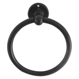 Dauby Dauby towel ring - aged iron - black (VO)
