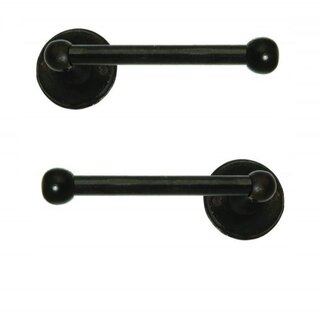 Dauby Dauby toilet roll holder single - aged iron - black (VO)