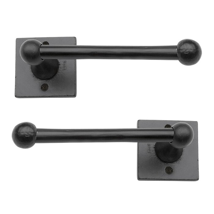 Dauby Dauby holder single square - aged iron - black (VO) 150mm