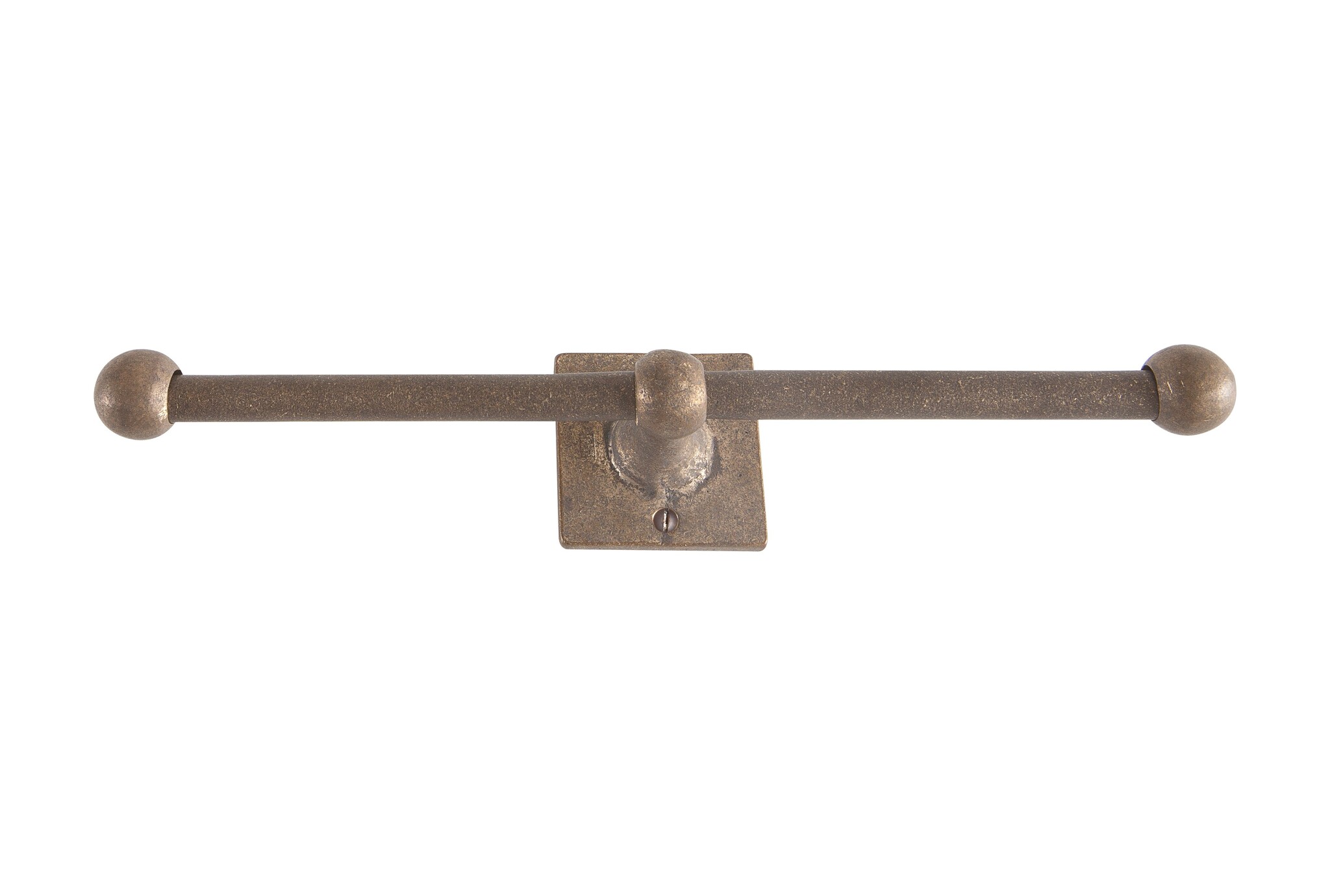 Dauby houder dubbel square - ruw brons (RB) 350mm