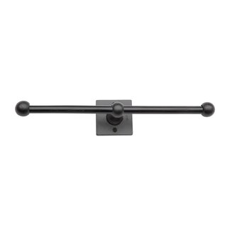 Dauby Dauby-Halter doppelt quadratisch - gealtertes Eisen - schwarz (VO)