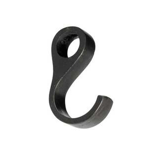 Dauby Dauby hook closed - aged iron - black (VO)