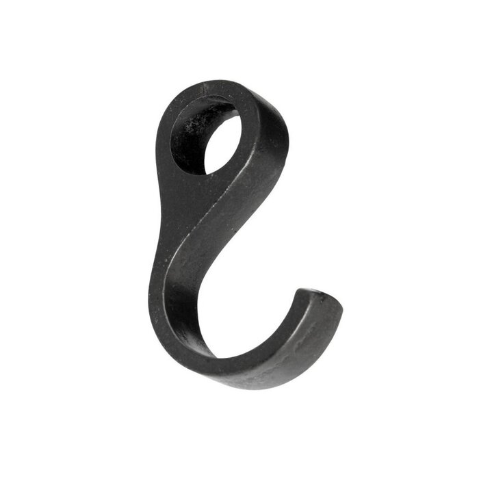 Dauby Dauby hook closed - aged iron - black (VO)