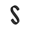 Dauby Dauby open hook "S" - aged iron - black (VO)