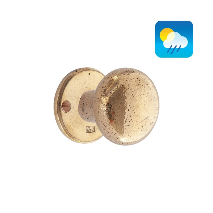 Dauby Dauby door knobs PHR/50 also for outside - rough bronze polished (RBP)