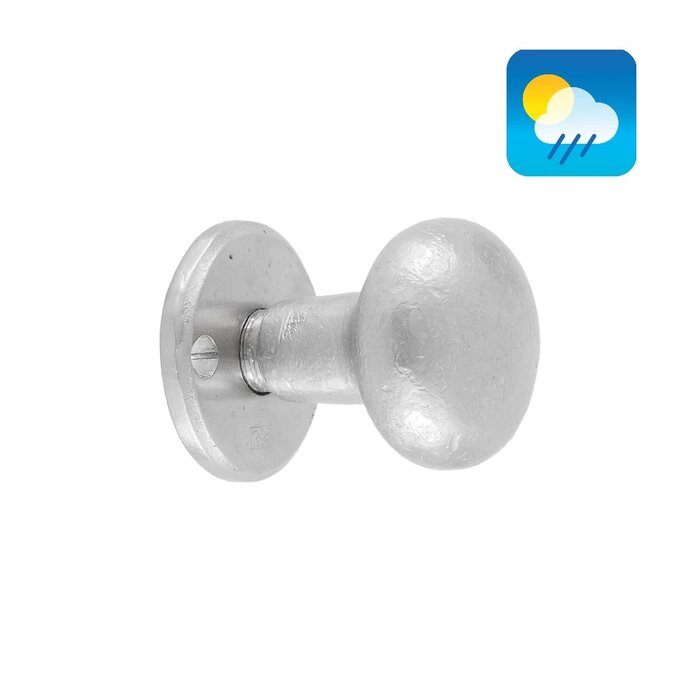 Dauby Boutons de porte Dauby PHR/50 également pour l'extérieur - bronze blanc mat (WBS)