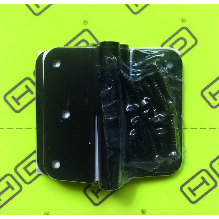 HDD Peau Paumelles noires 3pcs + vis 80x80x2.5mm