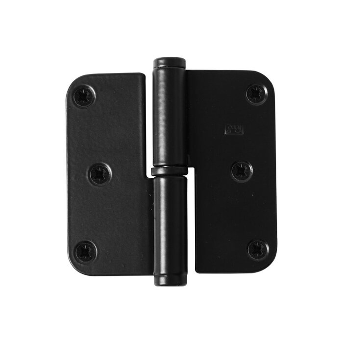 Dauby Dauby hinge PRE33 aged iron black (VO) 80x80x2.5