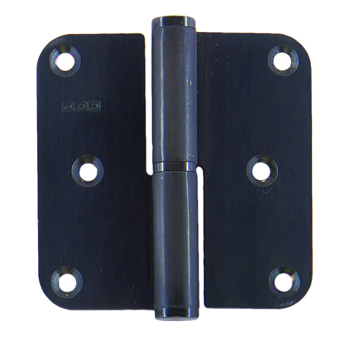 HDD HDD Paumelle 80x80x2.5mm aspect noir carbone