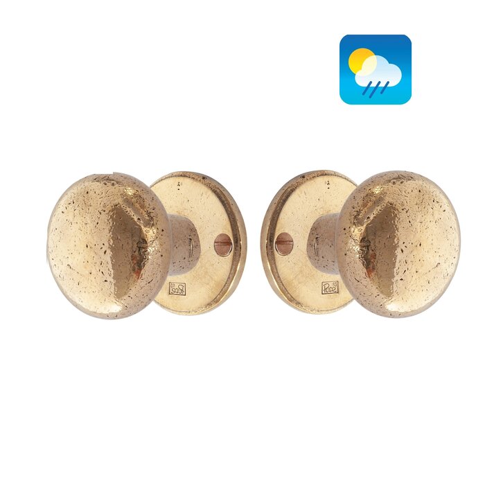 Dauby Boutons de porte Dauby PHR/50 également pour l'extérieur - bronze brut poli (RBP)